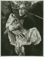 Birth of puppet. 1996, etching, aquatint, 'Master of puppets' series, Plate 1, 19 by 25 cm. $300