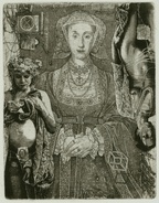 Queen of diamonds. Time. 1996, etching, 'Quad of Queens series', Plate 1, 12,5 by 16 cm. $300
